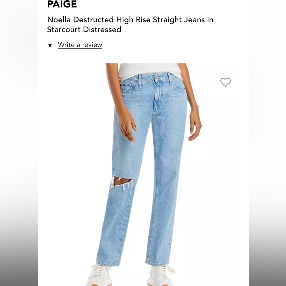 paige noella high rise straight jeans